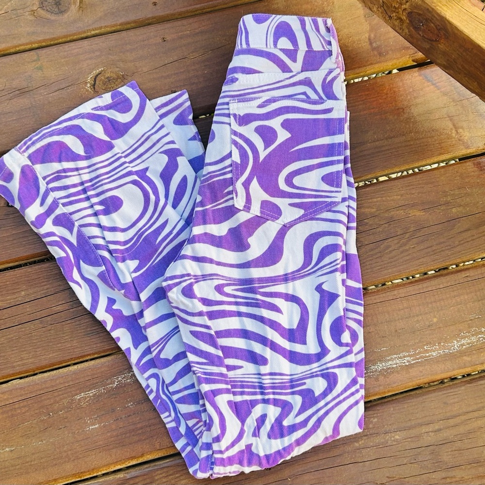Purple Swirl women’s jeans